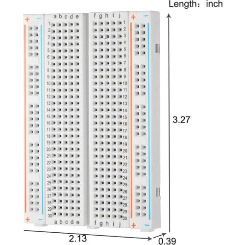 400 points Breadboard Solderless PCB test Bread Board for Bus Test Circuit Board Mini Universal Test Protoboard DIY