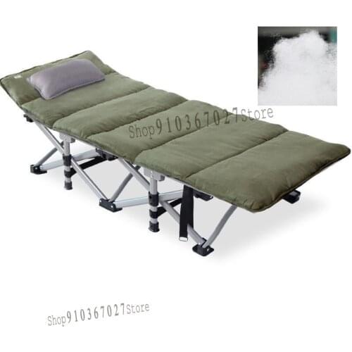 New Folding Sheets for Mens Lunch Break Bed Office Nap Lounge Chairs Camping Bed Silent Reinforced Accompanying Bed