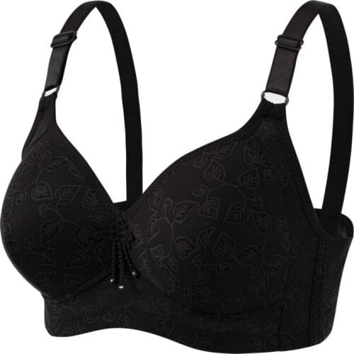 Solid Color Womens Underwear Push Up Bra Top Female Big Size Bra Womens Top Adjusted-straps One-Piece Bras