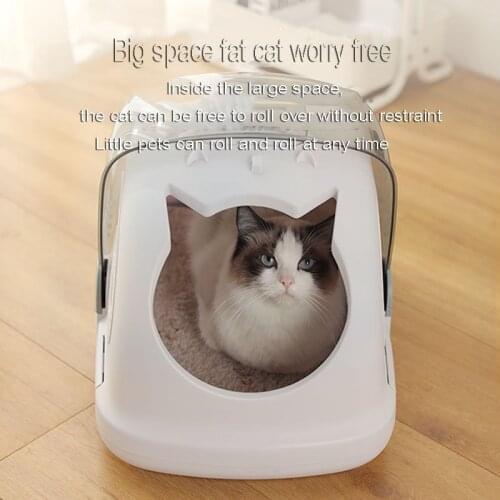 Cat Air Box High-Capacity Cat Carrier Fall Resistant Portable Space Capsule For Going Out Transportation Suitcase Pet Carrier