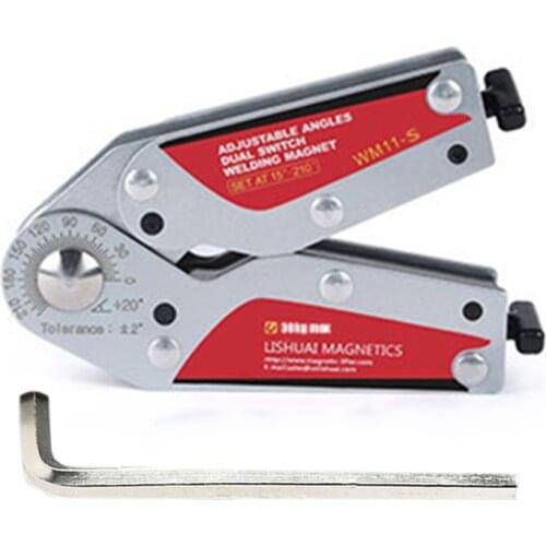 Adjustable Magnetic Neodymium Welding Positioner Locator Tools With Wrench Welding Fixed Fixture Welding Magnet Holder Prom