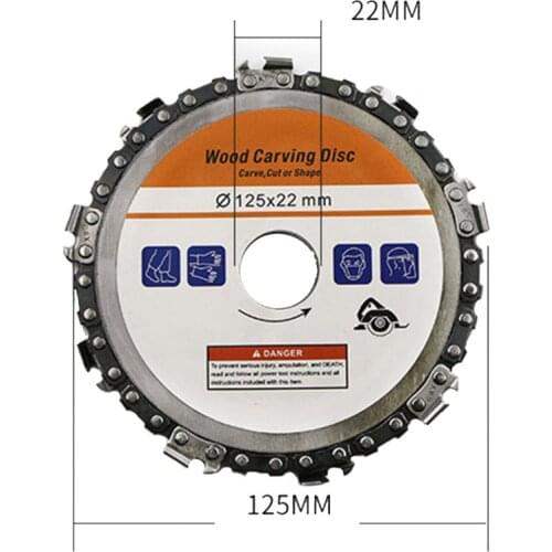 Wood Carving Disc Woodworking Chain Grinder Saws Plate Tool for Angle Grinding C6UE