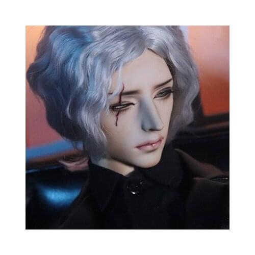 BJD doll hair simulation for 1/31/41 size Uncle men and women baby fashion European side parting micro curly short pellet autumn