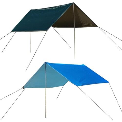 Outdoor Awning Waterproof Tarp Portable Tent Shade Ultralight Garden Canopy Sunshade For Camping Garden Picnic Beach