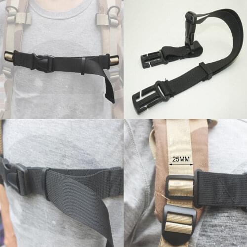 Universal 3/4" Nylon webbing Packing Sternum Strap Backpack Chest Harness Buckle