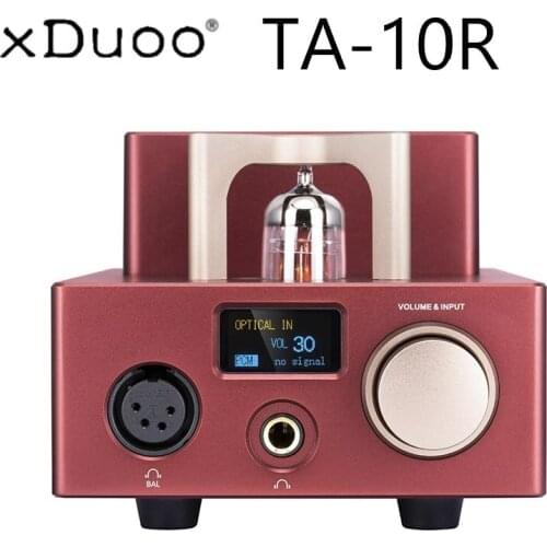 XDUOO TA-10R TA10R AK4493EQ XU208 Tube Headphone Amplifier AMP USB DAC 2000mW Output 384Khz DSD256 RAC Optical Coaxial Input