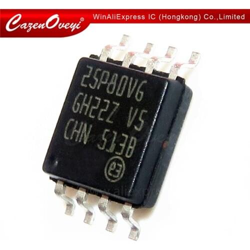 10pcs/lot M25P80-VMW6G M25P80V M25P80 25P80 SOP-8 In Stock