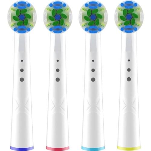 4pcs Replacement Toothbrushes Head for Braun Oral B Electric Toothbrush - Oral-B Action Floss Brush Heads Oral Cleaning Tools