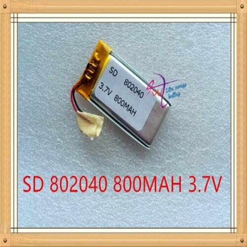 Liter energy battery 3.7V tablet battery 082040 802040 800MAH MP4 GPS MP3 Bluetooth stereo DIY gift