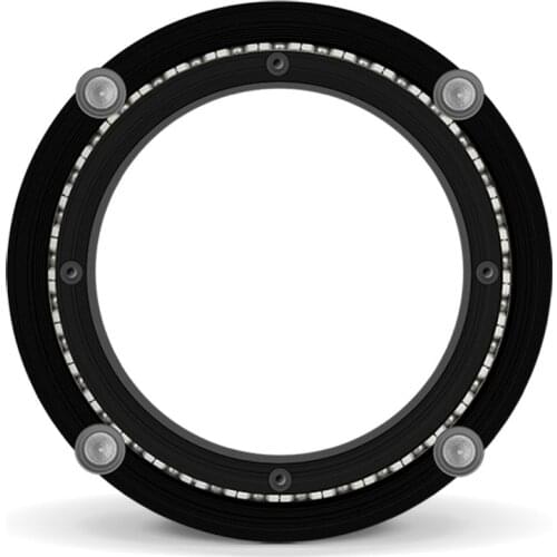 HQ BB01 40CM Baking Varnish BLACK BIG TIP Mute Strap Smooth Solid Aluminium Alloy Lazy Susan Turntable Swivel Plate Bearing Base