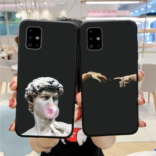 Funny David Case For Samsung Galaxy A20E A20 A30 A21S A40 A41 A50 A51 A70 A71 S8 S9 S10 S20 S21 Plus Note 10 20 Ultra TPU Cover