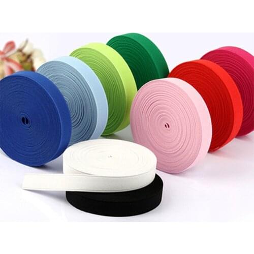 2M/lot 20MM Colorful Flat Sideband Elastic Bands sewing accessories wedding Garment elastic tape for DIY maternity underwear