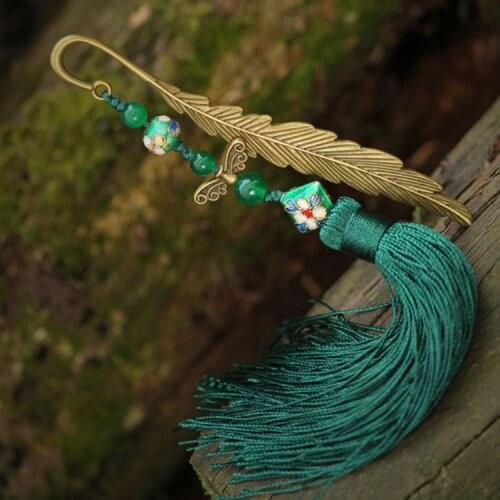 Ethnic jewelry long tassel vintage hair accessories antique brass hair jewelry, traditional vinatge cloisonne hair pin