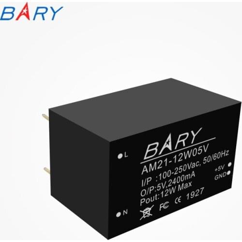 5PCs AC-DC Buck Module 110V~220V To 5V 12V 12W 2.4A Switch Power Supply Module Isolated Module for Security Alarm BARY AM21-12W