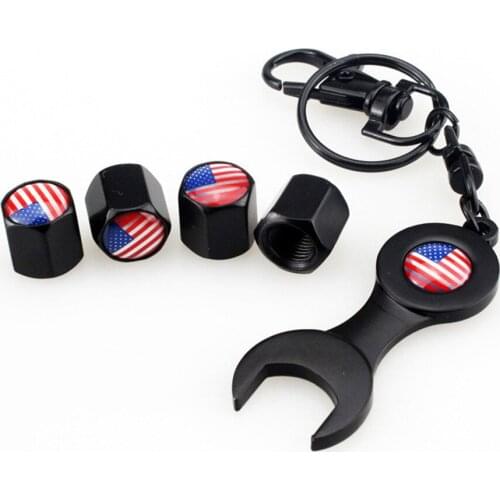 Wrench Keychain Caps For Mitsubishi Lancer Outlander ASX Anti-theft And Dustproof Moto Bicycle Valve Caps Wheel Tires Parts