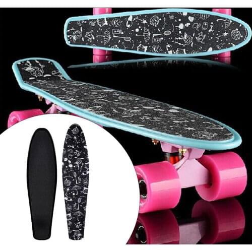 22'' Fish Board Skateboard Grip Tape Sheet Waterproof Scooter Longboard Griptape Penny Fishboard Sandpaper Sticker Grip Tape