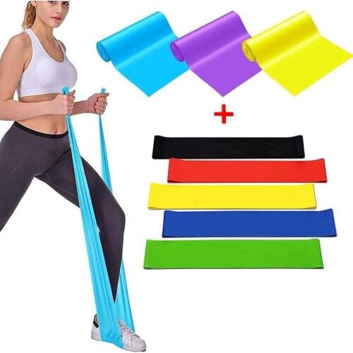 Yoga Pilates Straps Training Rubber Bands Elastic Fitness Bands Resistance Bands Yoga Exercise Bands Home Workout