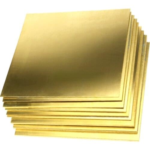 1pc Brass Copper Plate Sheet of CuZn40 2.036 CW509N C28000 C3712 H62 Cu Laser Cutting CNC Frame Model Mould DIY Contruction