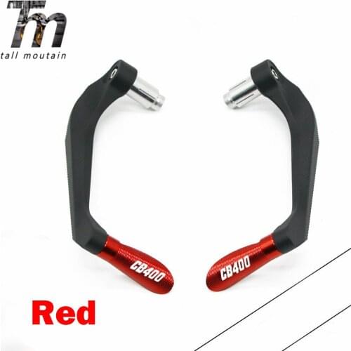 Motorcycle Universal 7/8" Handle Bar CNC Handlebar Grips Brake Clutch Levers Guard Protector For Honda CB400 CB 400