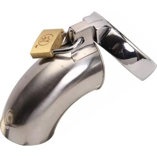Male Chastity Cage Metal Penis Cage Cause Anti-erection Device Penis Bondage BDSM Accessories Sex Delay Exercise Tool Dick Cage