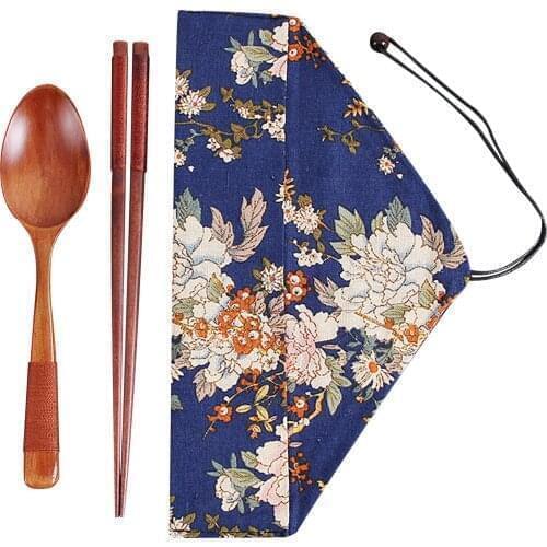 2-Piece Set Of Japanese Portable Chopsticks And Spoon Set Travel Portable Cutlery Set Outdoor Picnic Camping Tableware Палочки