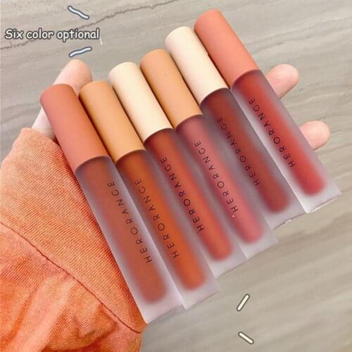 New 2.2g Lip Glaze Velvet Non-Stick Cup Long Lasting Lip Womens Cosmetics Waterproof Not Easy To Fade Lipstick for Girl