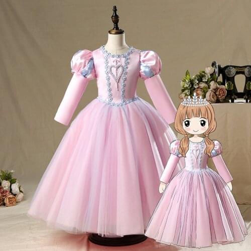 New Sophia Princess Dress Ball Gown Beading Flower Girl Dress