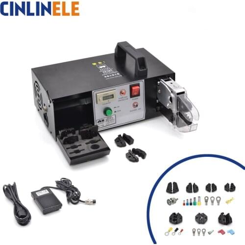 EM-6B2 Electrical Type Terminal Crimping Machine Tools Crimp Variety Of Terminals Equipped with 7 crimping dies ferramentas