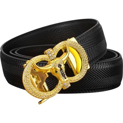 New Womens Brand Belt Mens Top Quality Genuine Luxury Leather Belts For Men Strap Male Metal Automatic Buckle Men Belts Gifts