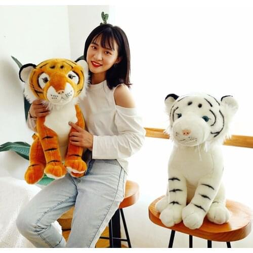 Pretty Simulation Tiger Kawaii Plush Toys Cartoon Comic Anime Doll Stuffed Toy Christmas Birthday Gift For Children