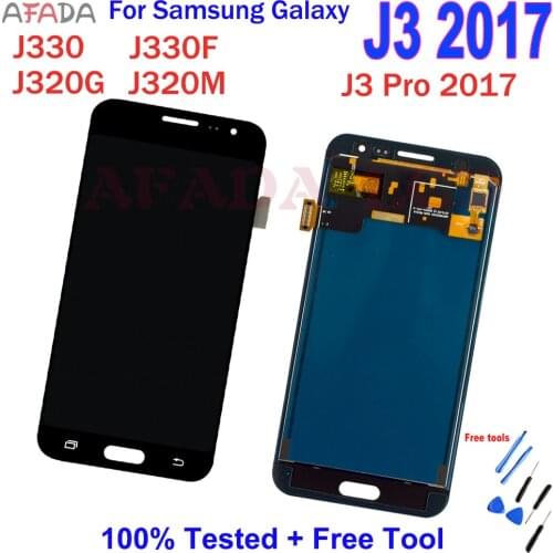 For Samsung Galaxy J3 2017 J330 J330F J330G LCD Display Touch Screen J3 Pro 2017 LCD Display replacement