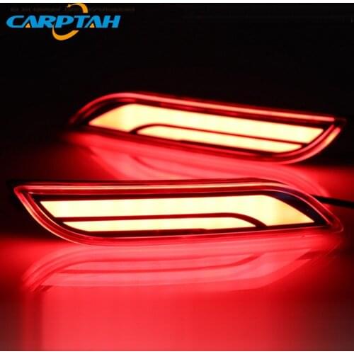 2PCS For Toyota Camry SE XSE 2018 2019 LED Rear Fog Lamp Car LED Bumper Light Brake Light Turn Signal Indicator Reflector
