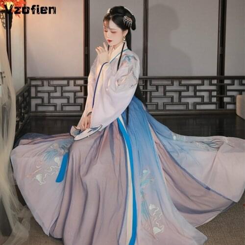 Ancient Traditional Chinese Hanfu Women Tang Dynasty Princess Dance Costume Elegant Folk Tang Suit Fairy Dance Suit Cosplay