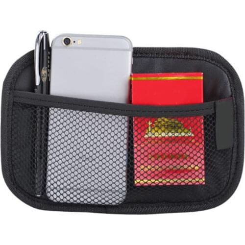 1pc Universal Car Storage Bag Brand Stick-up Mesh Net Storage Bag Phone Holder Organizer Pouch Car Hanging Trunk Net Organizer