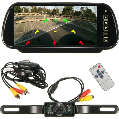 Universal Car Parking Assistance System Car 7 Inch LCD Display Car Mirror Monitor MP5 Rear view Camera HD Night Version
