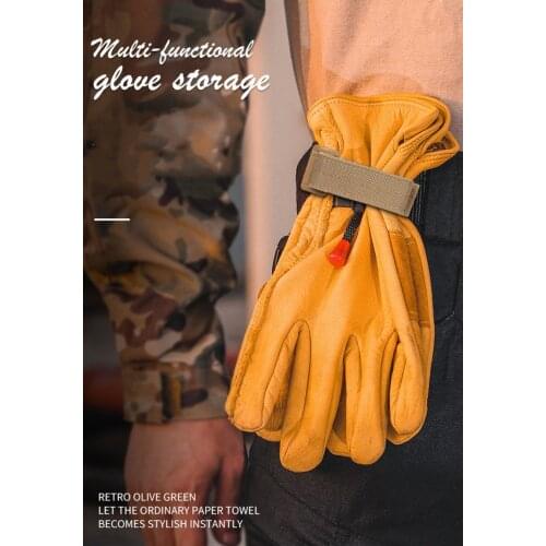 Multi-purpose Nylon Tactical Gloves Storage Hook Safety Clip Outdoor Military Gloves Climbing Rope EDC Anti-lost Hanging Buckle