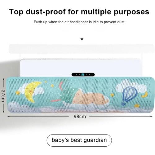 Universal Anti Direct Blowing For Home Retractable Air Conditioner Shield Cold Air Conditioner Wind Deflector Baffle Guide Cover