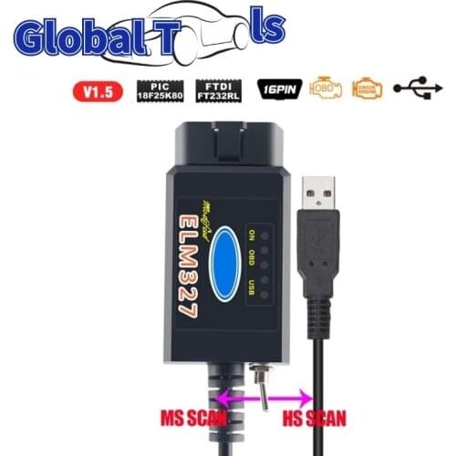 10PCS With Switch Code Scanner ELM327 HS CAN and MS CAN FOR SCAN USB/BT Super Mini ELM327 V1.5 Bluetooth ELM327 USB