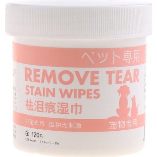 100pc Pet Eye Wet Wipes Dog Cleaning Paper Towels Cat Tear Stain Remover Wipes Grooming Supplies