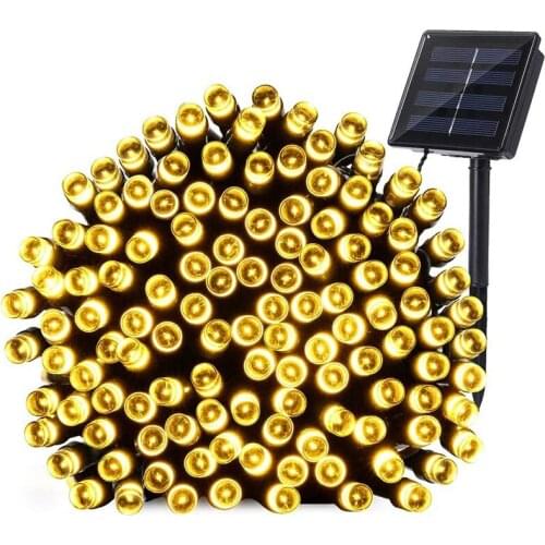 12 Meters 100 LEDs Solar Decorative Outdoor Waterproof Light String