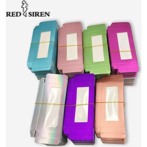20/30/50 pcs Lash Box Packaging Wholesale Empty Paper Lashes Case 7 Colors Eyelash Packaging Box Wholesale Eyelash Boxes
