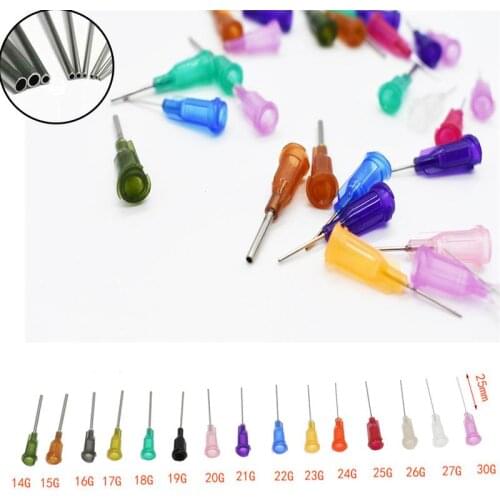 25pcs /Set For Welding Tools Suitable All Glue Liquid Solder Paste Adhesive Dispenser Needle Dispensing Needle Welding Fluxes