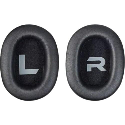 45BA Leather/Mesh Cushion Velvet Earmuff Earphone Sleeve Cover For CORSAIR HS35 /Somic G936N/G936 PRO Headset Replacement