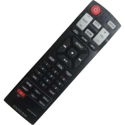 AKB73575421 Remote Control suitable For LG NB3540 NB4530B NB2420A NB3520A NB3532A SOUND BAR System