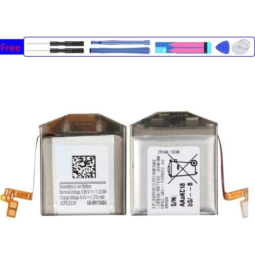 Battery EB-BR810ABU / EB-BR170ABU 270mAh For Samsung Gear S4 42mm SM-R800 SM-R810 SM-R805 R800 R805 R810 Bateria