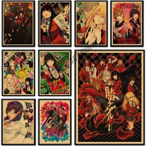Diamond Painting 5D DIY Vintage Kakegurui Picture of Janpnese Anime Diamond Embroidery Mosaic Cross Stitch Kits Home Decoration