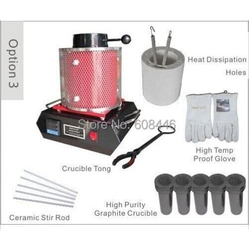 Automatic Digital Melting Furnace 3KG for Melt Scrap Silver & Gold MF-3000 Three