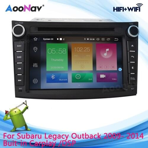 Tesla Horizontal Screen Car Radio for Subaru Outback 2012 2013 Legacy 2008-2010 stereo Player DVD multimedia GPS Navigation