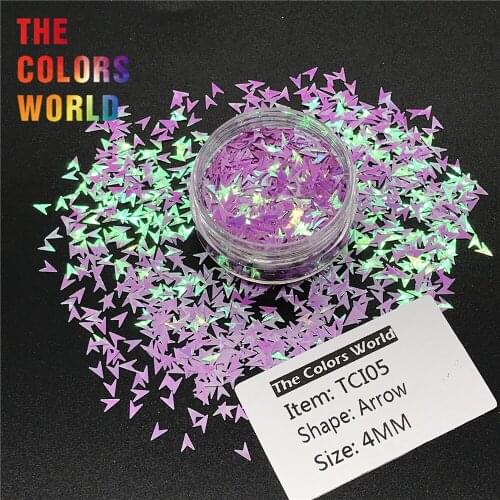 TCT-197 Arrow Shape 4MM Nail Glitter Nail Art Decoration Nail Gel Makeup Body Art Body Glitter Handwork Crafts DIY Decoration