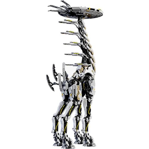 BZB MOC 15474 Dawn Horizon Thunder Dragon Behemoth Monster Building Block Model Decoration Parts Bricks Kids DIY Toys Best Gifts